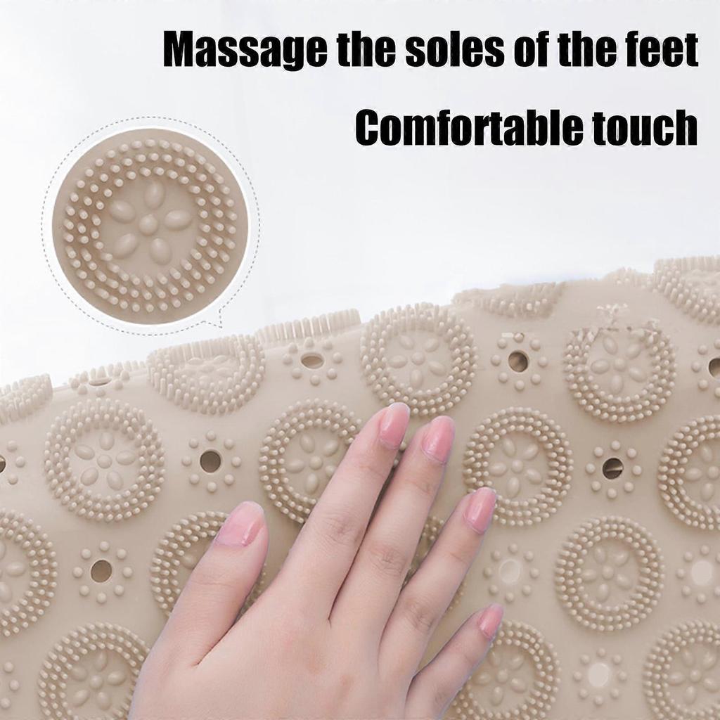 Round Bathroom Slip-Proof Shower Mat, Waterproof Floor Mats, Anti-Slip Bathtub Mats for Safe and Comfortable Bathing