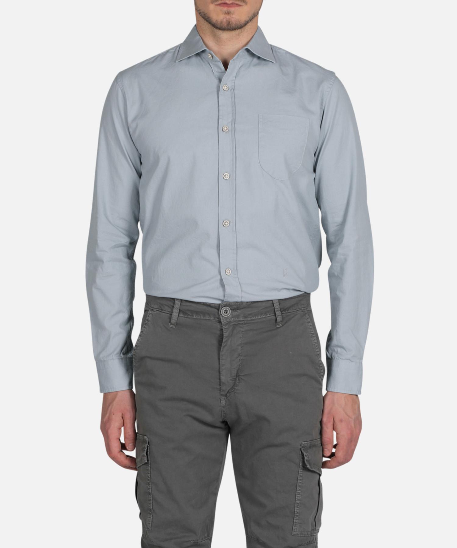 Panicalle Sky Blue Natural Oxford Shirt Sky Blue/L
