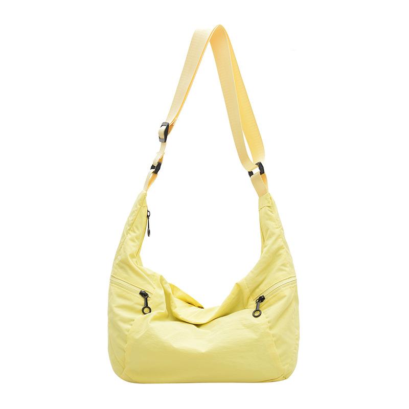 Casual Macron Shoulder Bag Waterproof Nylon Crossbody Niche Retro Commuter Dumpling Bag