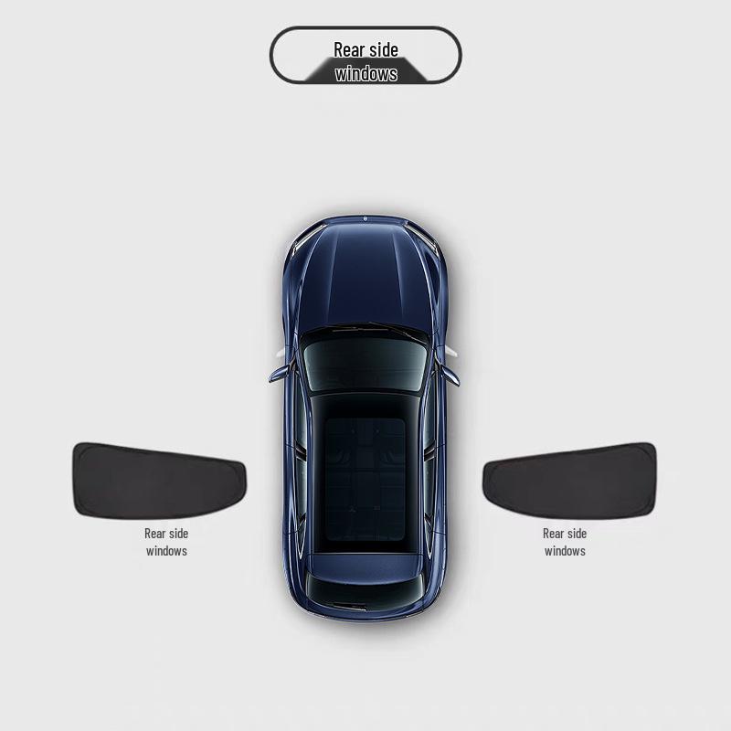 Fits 25 AITO New M8 Models: Complete Car Window Sunshades for Summer Sun Protection and Interior Privacy