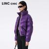 JINYUJIE Women's Short Stand Collar Puffer Down Jacket