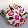 1pc Lipstick Kisses Automatic Open/Close Folding Umbrella - Compact 8-Rib Design, Daily Use, Perfect Gift for Friends & Family yy251124216