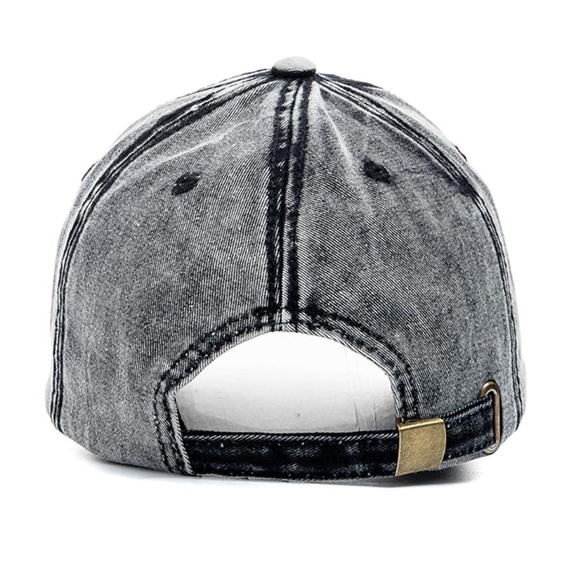 Casquette de Baseball unisexe en coton délavé, de haute qualité, en Denim uni, ajustable, décontractée, pour l'extérieur, Streetwear, à la mode, nouvelle collection