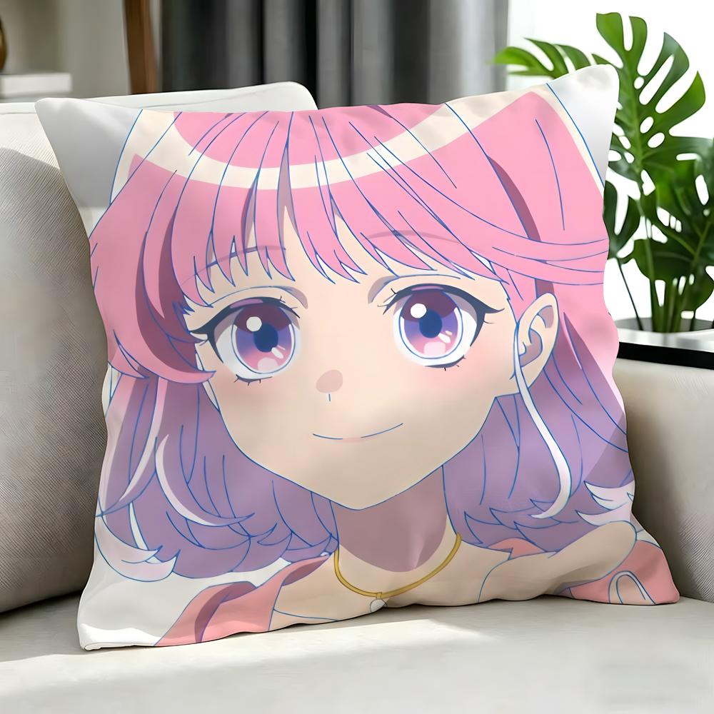 Anime Maebashi Witches Cushion Cover Cushion Cover Set 4Pcs 50X50 45X45 40X40 Pillowcase Decorative Sofa Home Decor