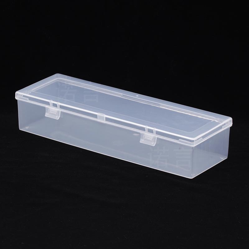 Rectangular Transparent Plastic Storage Box for Hardware, Jewelry, or Components