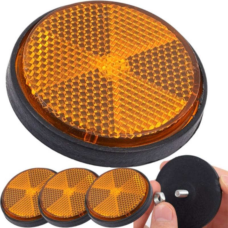 Circular Reflector Car Trucks Motorcycle Bicycle Night Reflector Reflective Refraction Light Motor Lighting Parts for Traile