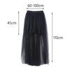 Women High Low Tutu Skirts Dancewear Layered Mesh Tulle Skirt for Stage Performance