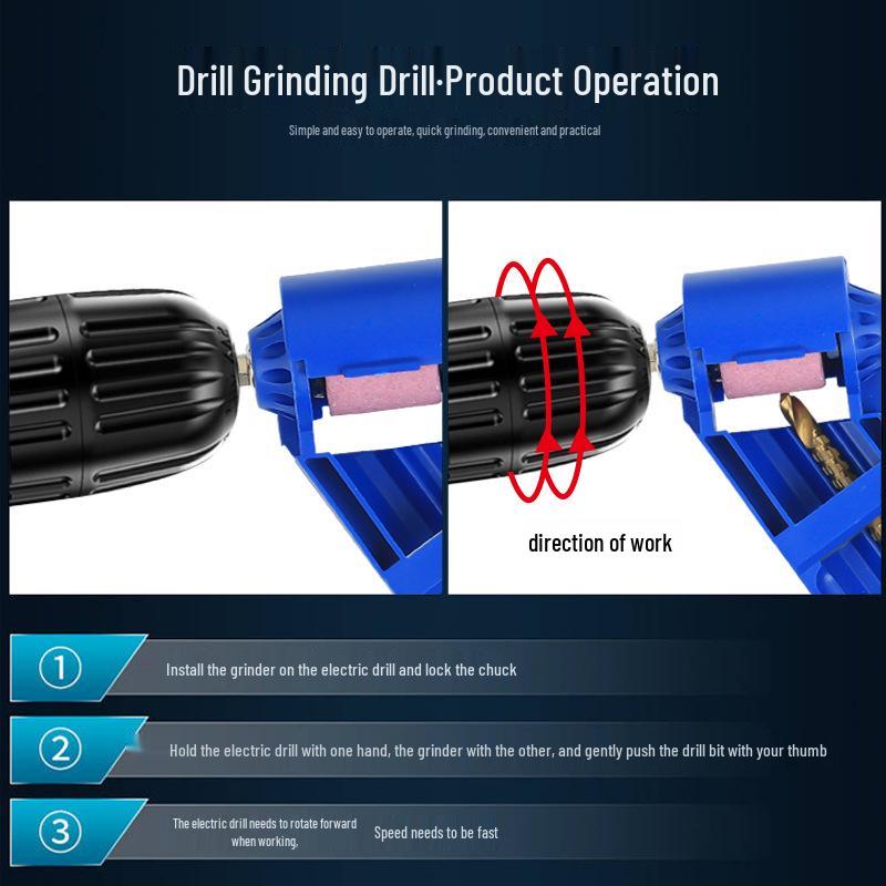 Universelles Tragbares Bohrer Schärf- und Schleifwerkzeug