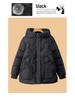 Mom's Winter Hooded Cotton Jacket for Middle-Aged and Elderly Women - Plus Velvet, Thickened, Warm, Ideal for 50+.