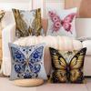 Beautiful Colorful Butterfly Decorative Prints Pillow Case Linen Pillow Case Sofa Home Decor Cushion Cover Cushion Cove