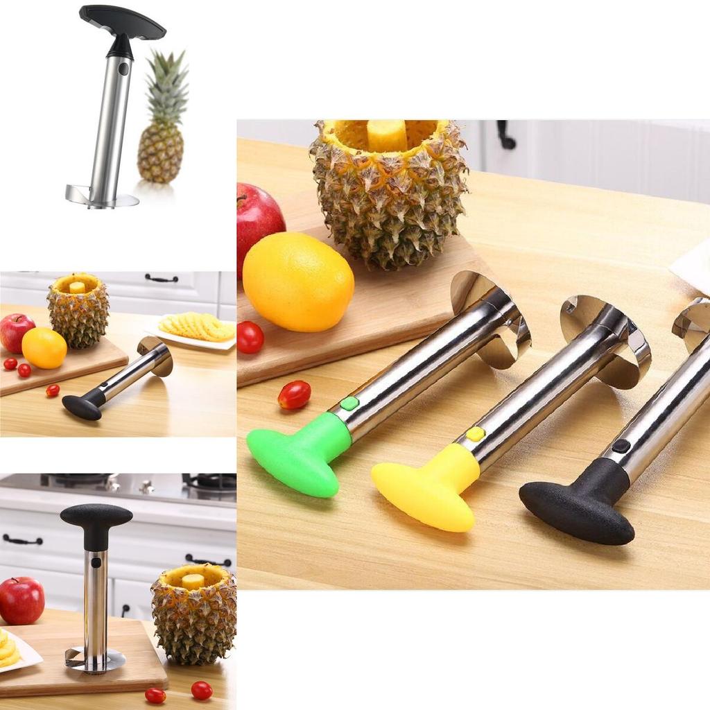 Steel Pineapple Corer And Slicer With Easy-to-use Peeler For Fruit Lovers**