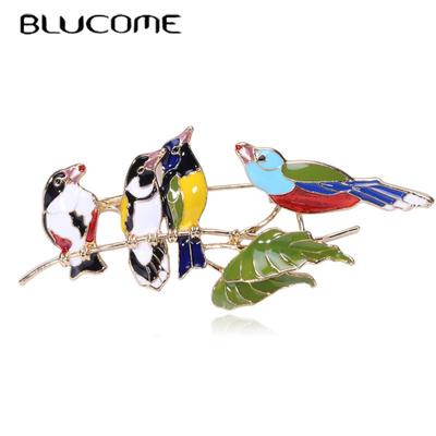 Nouveau Style chinois oiseau broche dessin animé Animal Corsage pour femmes filles manteau costume écharpe boucle broches quotidien