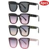 4pcs Pack Luxury Brand Sunglasses Women Outdoor Cat Eye Designe Sunshade Sun Glasses Classics Gradient Eyeglasses UV400