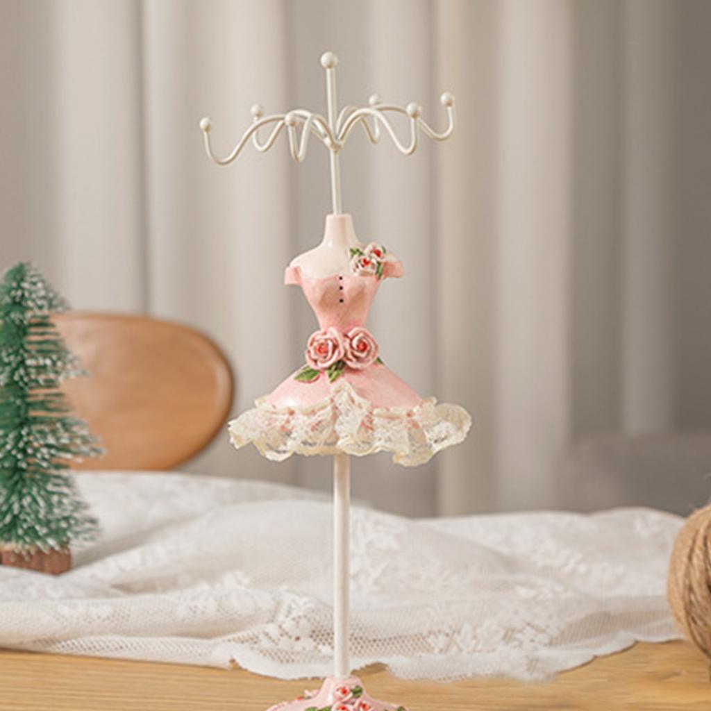 Convenient Jewelry Display Stand Elegant Doll Model Shaped Jewelry Tower Rack Delicate Accessory Storage Shelves