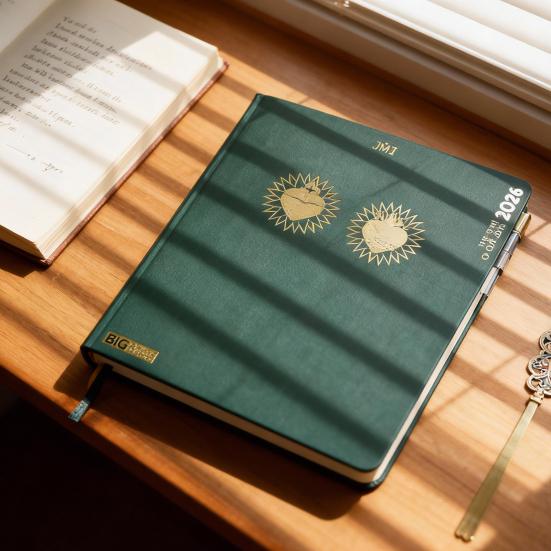 2026 Large Hardcover Planner Writing Space Layout Portable Planner Weekly Vertical with Spacious Book for Efficient