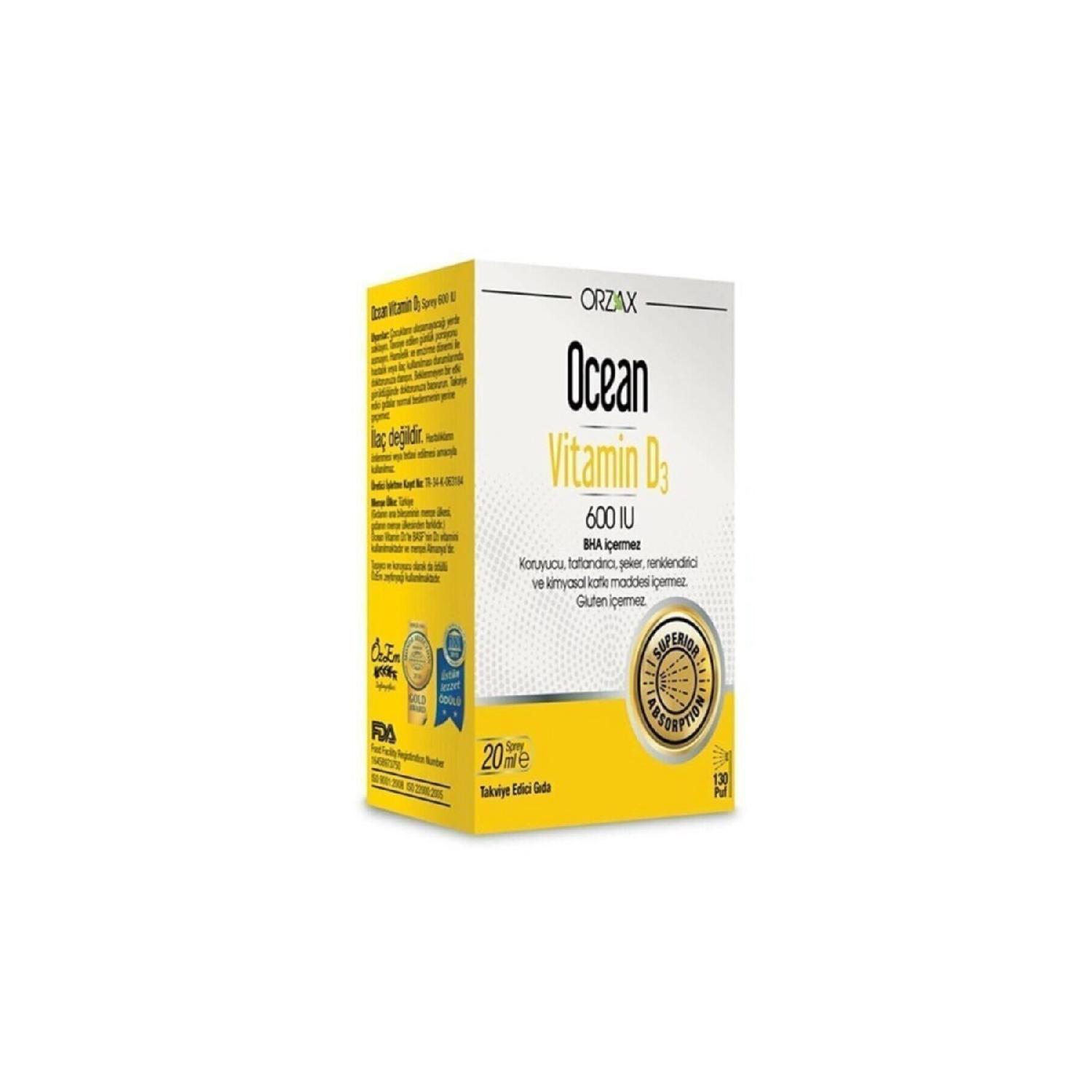 

Ocean Vitamin D3 600 Iu Oral Spray 20 Ml