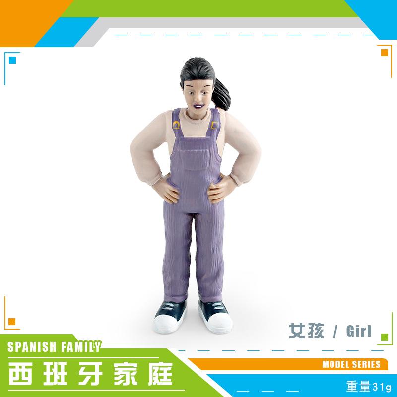 Simulated Family Member Character Model Grandpa Grandma Dad Mom Doll Parent-Child Relationship Static Ornament