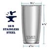 YETI Rambler 20 Tumbler, Stainless Steel, Vacuum Insulated, with MagSlider Lid