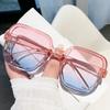 Fashion Women's Gradient Oversized Sunglasses Large UV400 Ocean Lens Goggle Shades Unisex Luxury Design Outdoor Eyewear Sun Glasses