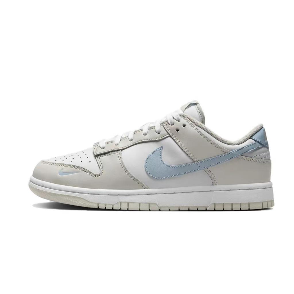 Nike Dunk Nan, Small Flower Slip Resistant Abrasion Resistant Low top Skateboard Shoes Women's White Purple HF0023-100(Team676-)