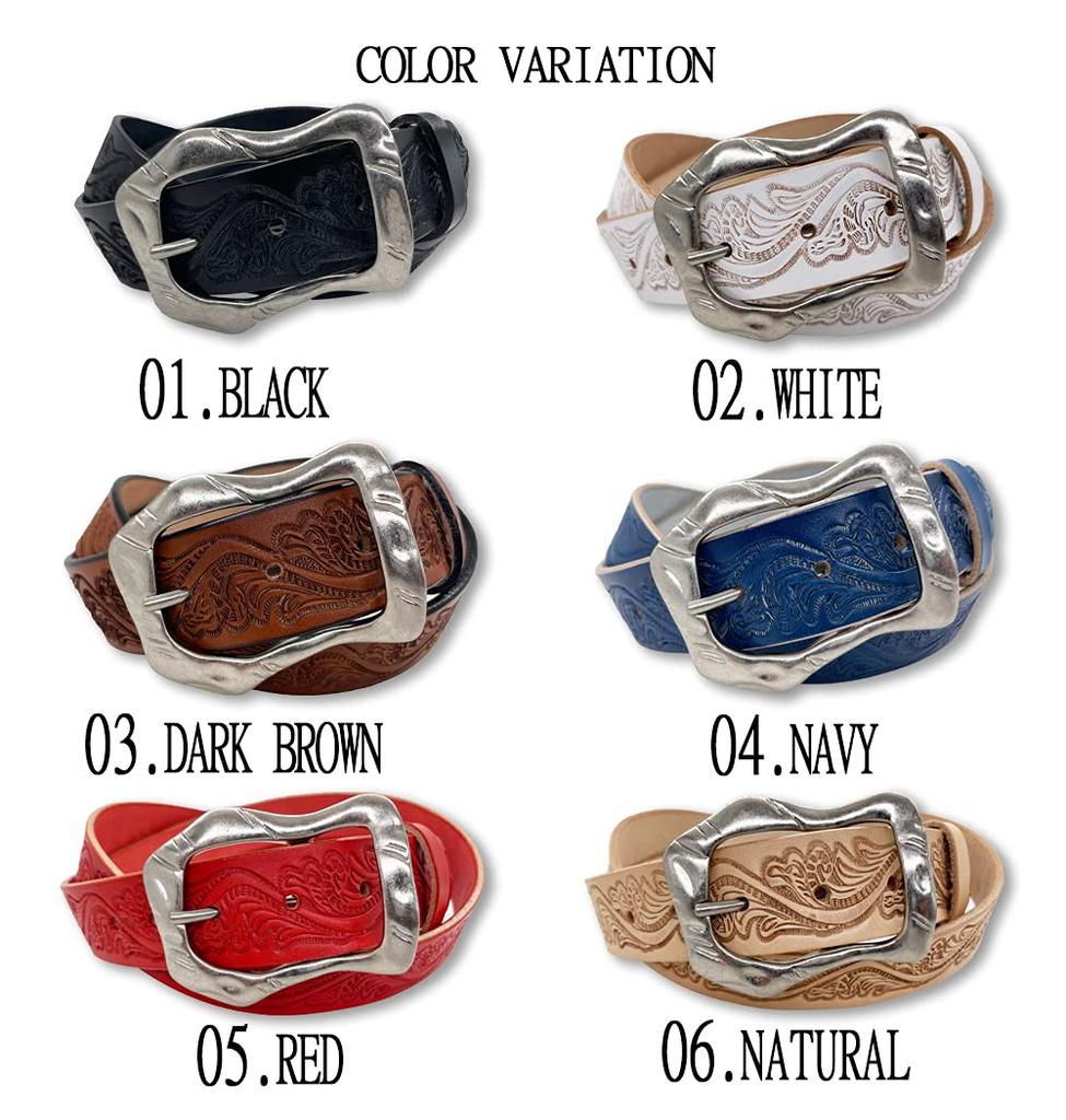 WING LEATHER Tochigi Leather 6 Genuine Horseshoe Made in Size Dark Brown Belt, Colors, Horseshoe-Shaped Buckle, Leather, Japan, Casual, 35mm, L,