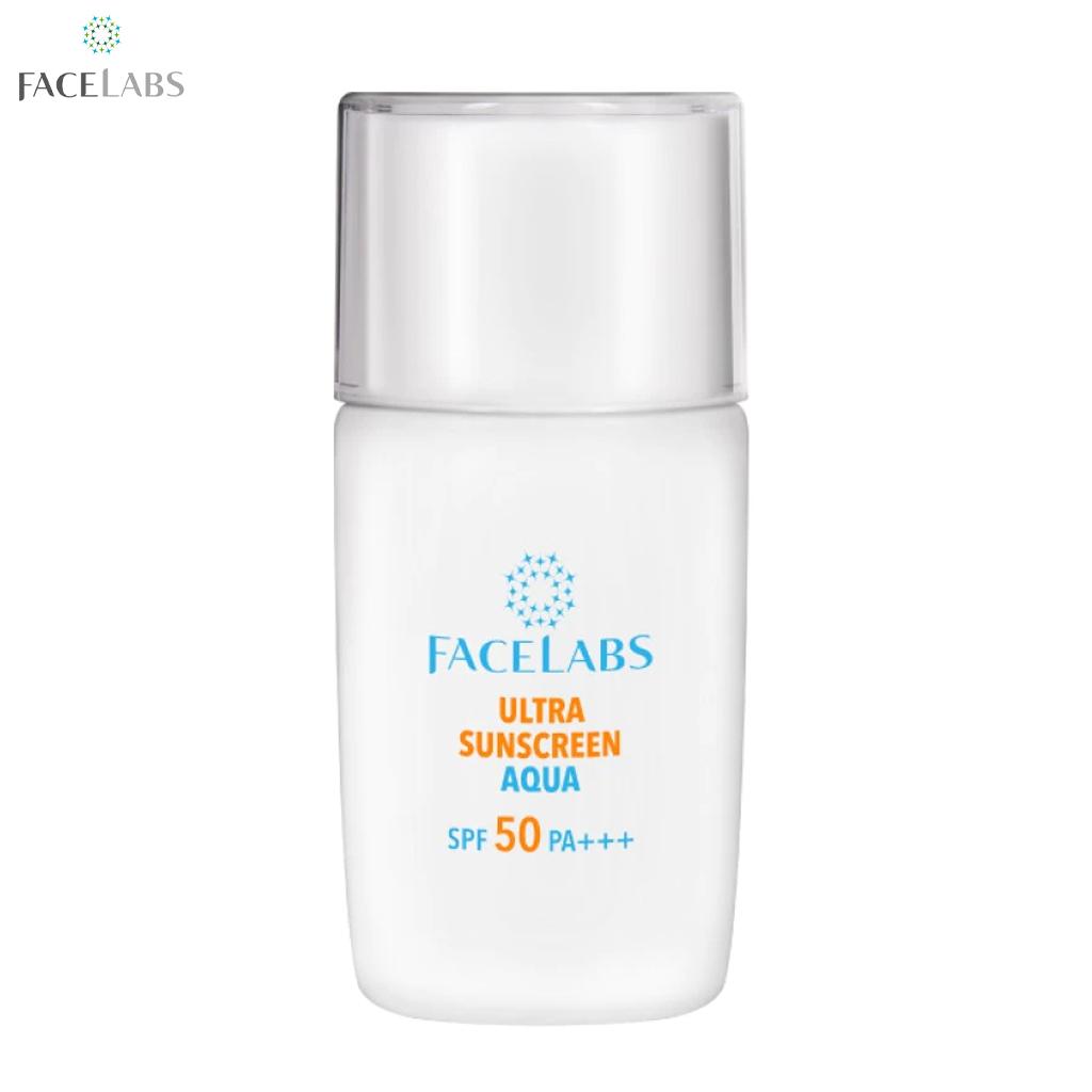 FACELABS Ultra Sunscreen Aqua SPF50 PA+++, Do twarzy, Do skóry wrażliwej, 30 ml. - Ochrona skóry