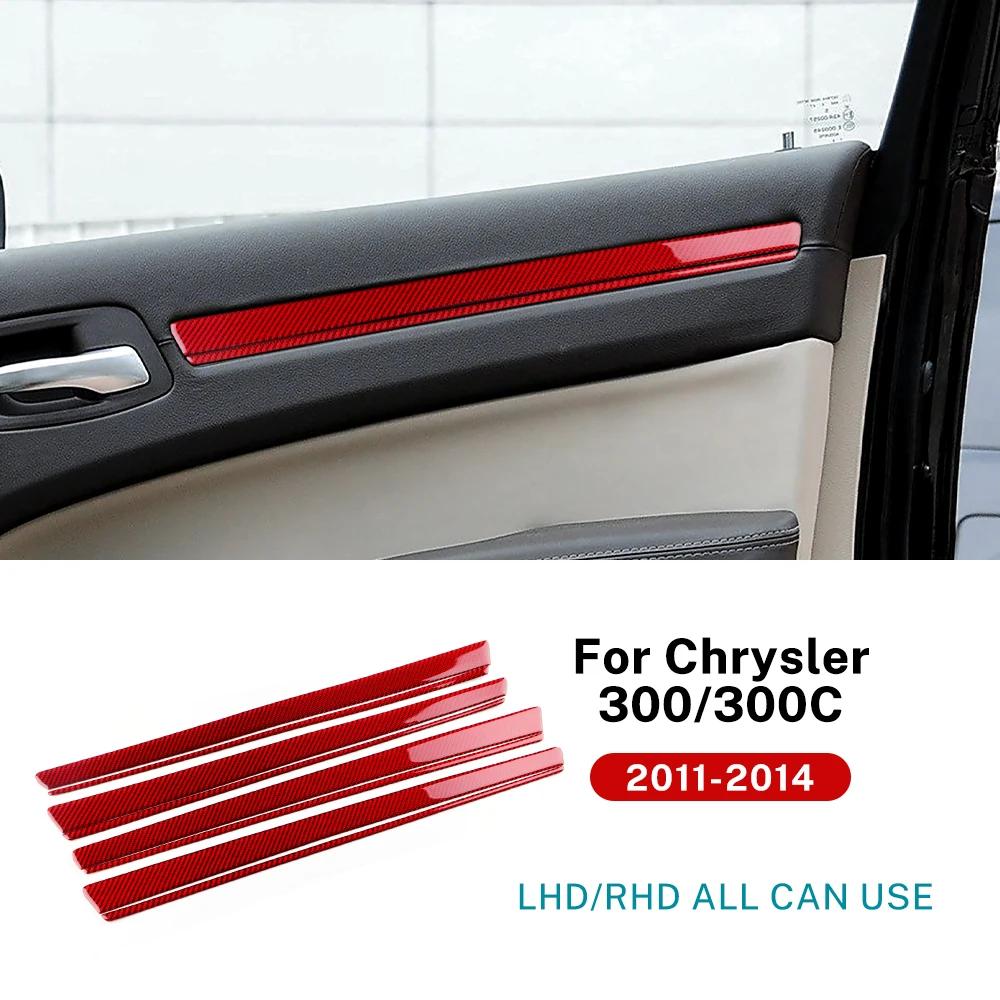 

Для Chrysler 300 300C 2011 2012 2013 2014 Справжня м яка наклейка з вуглецевого волокна LHD RHD Панель декору дверей автомобіля Внутрішні аксесуари