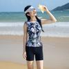 Conservative Split Swimsuit Women's Belly Cover Slimming Sexy Swimming Pool Hot Large Size Sports Suit