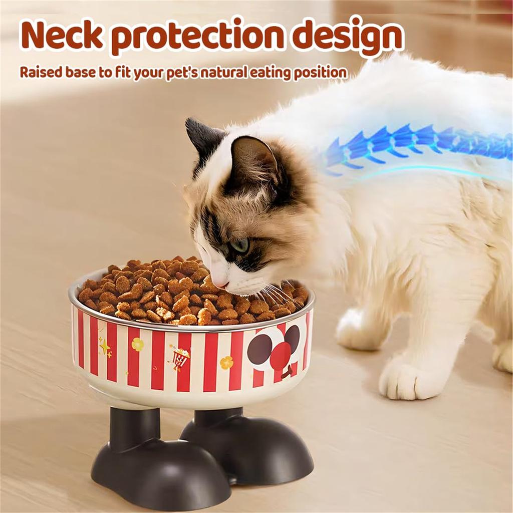 Elevated Bowl,Removable Raised Pet Feeder With Stand & Stainless Steel Bowl For And Small Dog