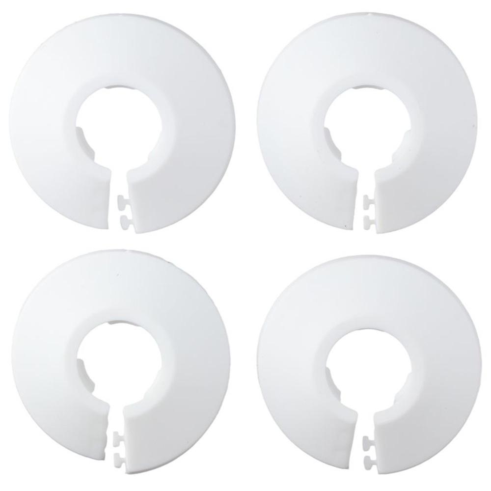 4pcs PP Plastic Easy Installation Water Pipe Angle Valve Collars 20mm Drainage Pipe Cover  Worker