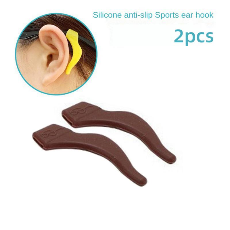 1pair Glasses Slip Resistant Sleeve Silicone Ear Hook Ear Fixing Bracket For Lens Frame Anti Drop Ear Clip Eyeware Accessories