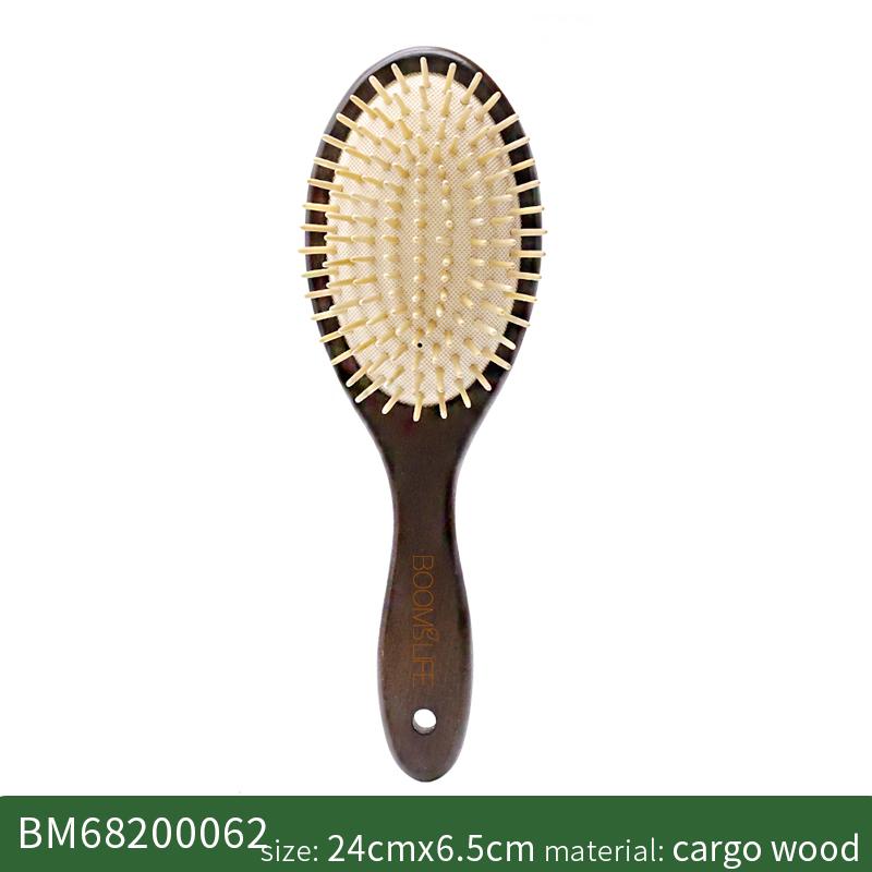 BOOMSLIFE Personalized  Wood Hair Brush Women Massage Detangling Cushion Prevent Hair Loss Scalp Brush Hair Comb Barber Tool