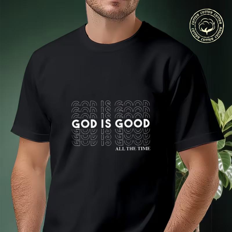 God Is Good Graphic Motorcycle T Shirt Cotton Men And Women Aesthetic High Quality Unisex Tees