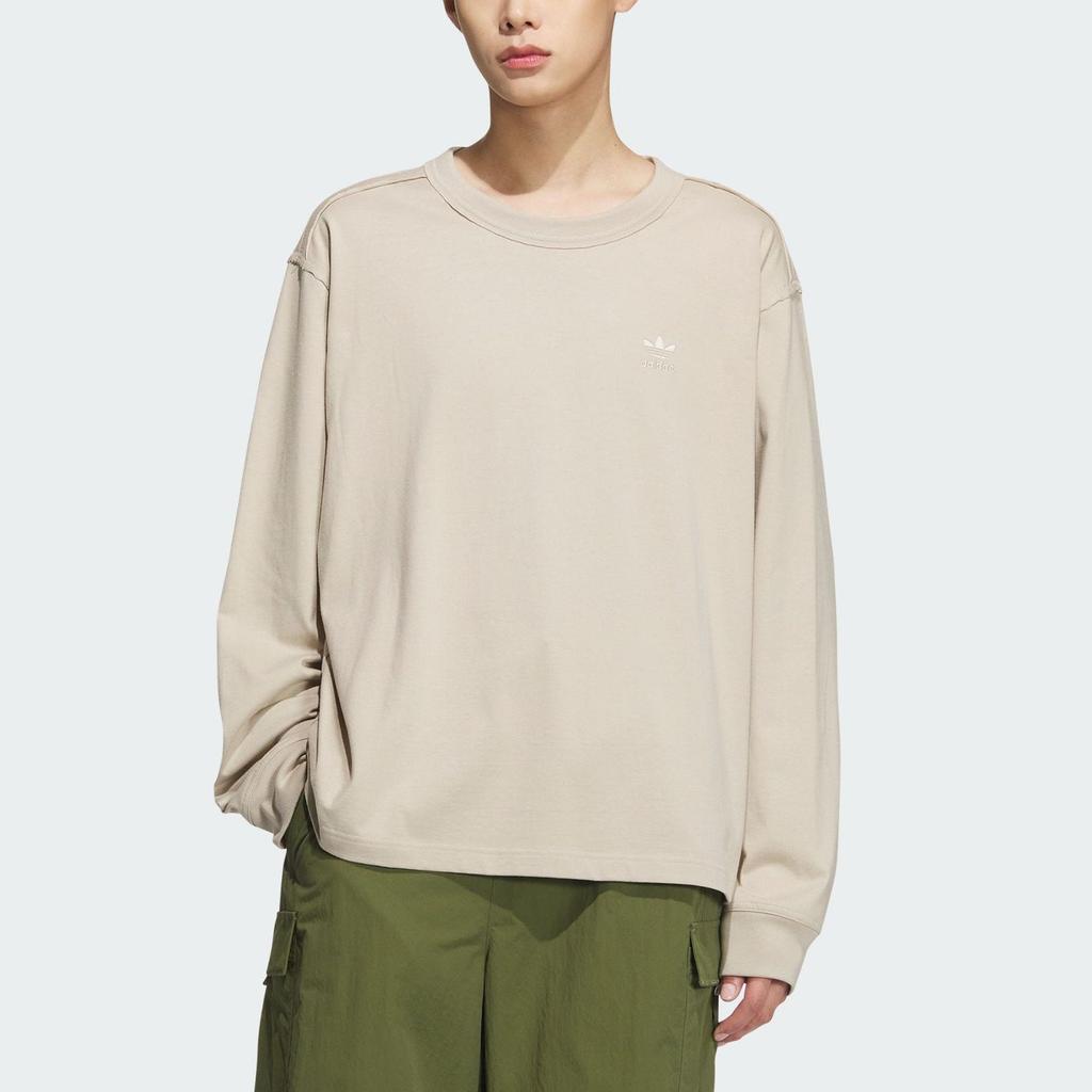 Adidas Originals Toc Long Sleeve Tee Unisex Tops Beige JG1522
