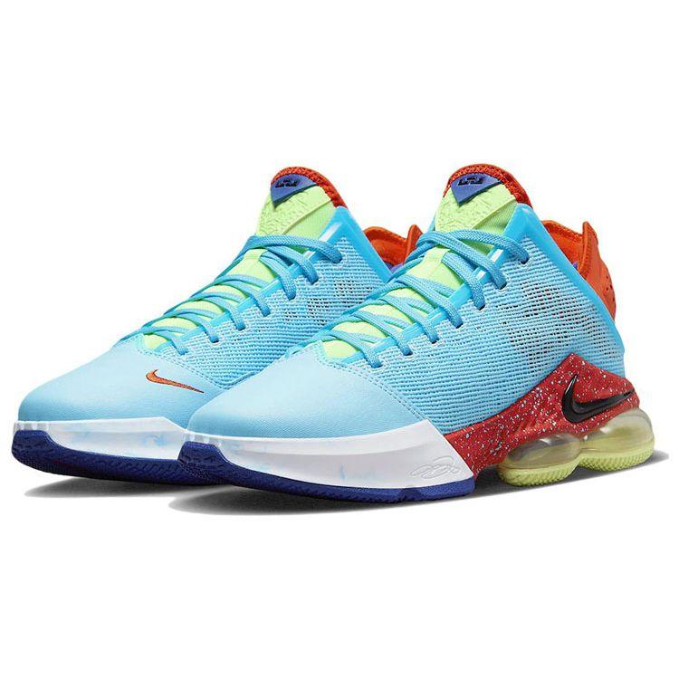 Nike LeBron 19 Low Blue Chill Men Sneakers Black Light-Crimson DO9829-400