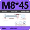 4.8 Grade Galvanized Hex Bolt and Nut Set M4-M30