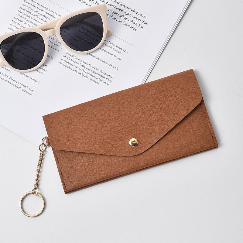 Damen Geldbörse, Lange Clutch Tasche, Einfach und Modisch, Große Kapazität Weiches Leder Kartenetui, Handy Tasche.