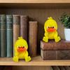 2pcs 3D Printed Angry Duck Figurine Home Decoration Gift For Kids Cartoon Yellow Duck Desktop Shelf Ornament