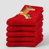 Chinese Style Children Red Socks Cartoon Winter Cotton Sock Horse Year Red Socks  Gifts