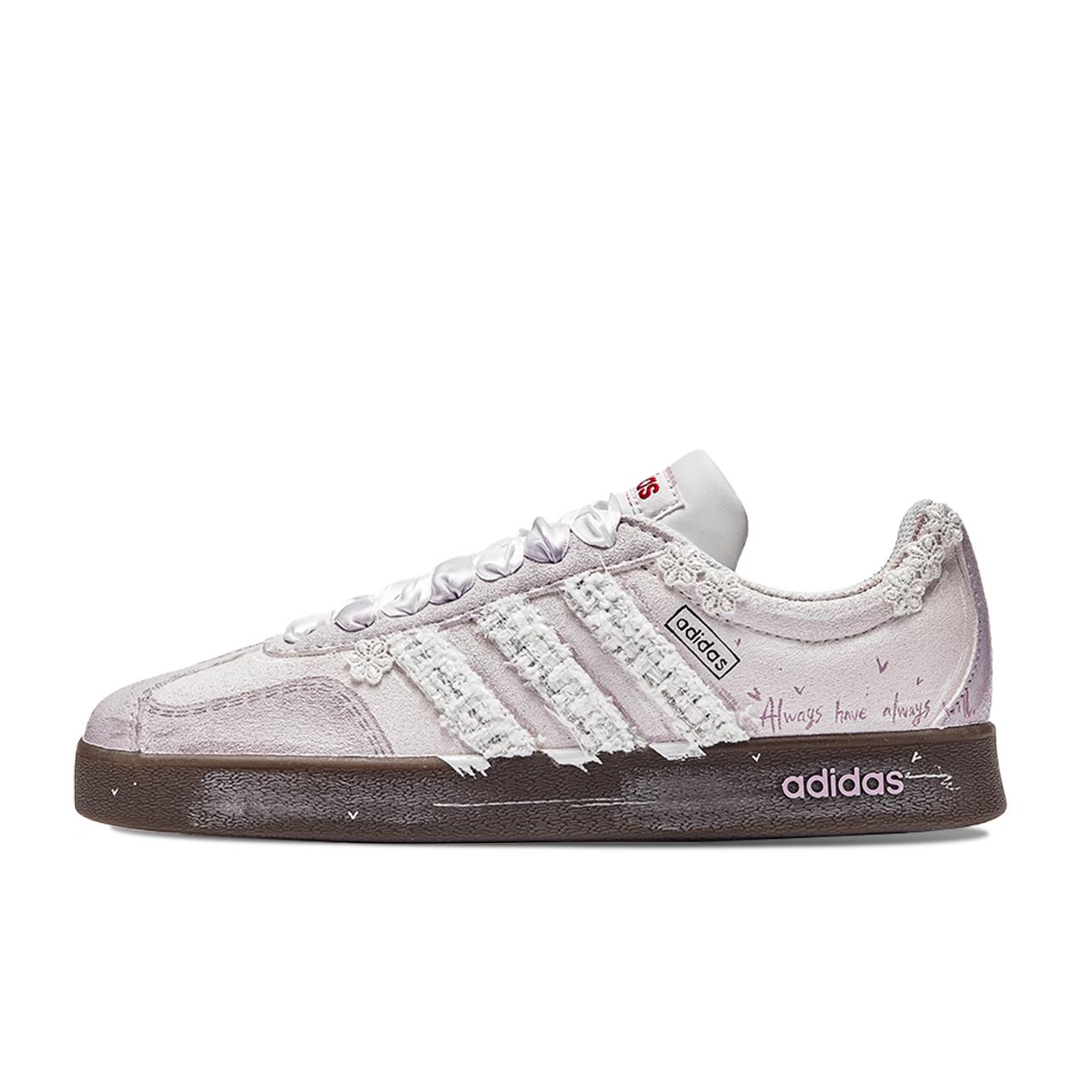 

Adidas VL COURT 2.0 Lifestyle Freedom Panda, Yam Paste Breathable Low top Skateboard Shoes Unisex Pink Purple HQ1802(Team202-) 35⅔