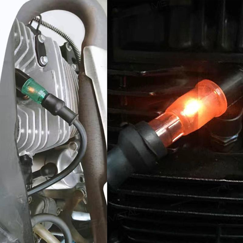 SEAMETAL Motorcycle Ignition Flash Spark Plug Cap Universal High Pressure Cap Motorcycle Modification Accessories