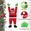 Santa Climbing Ladder Roof Clothes Ornament Suitable for Christmas Outdoor Decor