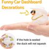 1pc Swimming Ring Little Yellow Duck Design Car Ornament, Car Dashboard Decoration Car Interior Decoration Accessories