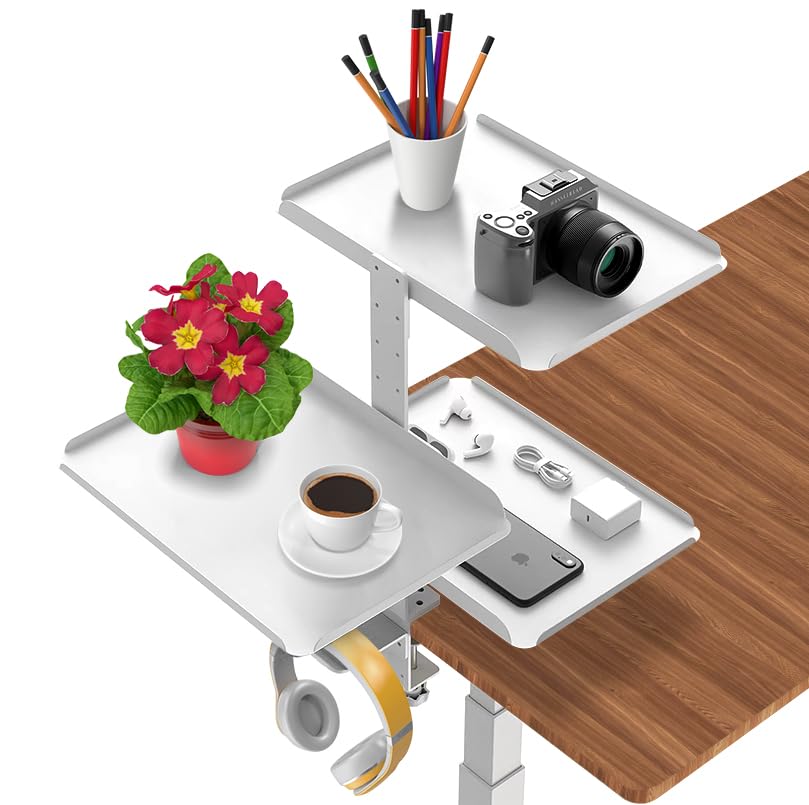 GOWTHHRT Tray Arm Stand, Tableside Storage, Desk Rack, Desk Storage, Side Desk Holder, Storage Rack, Tableside Pocket, Hanging Storage, Desk