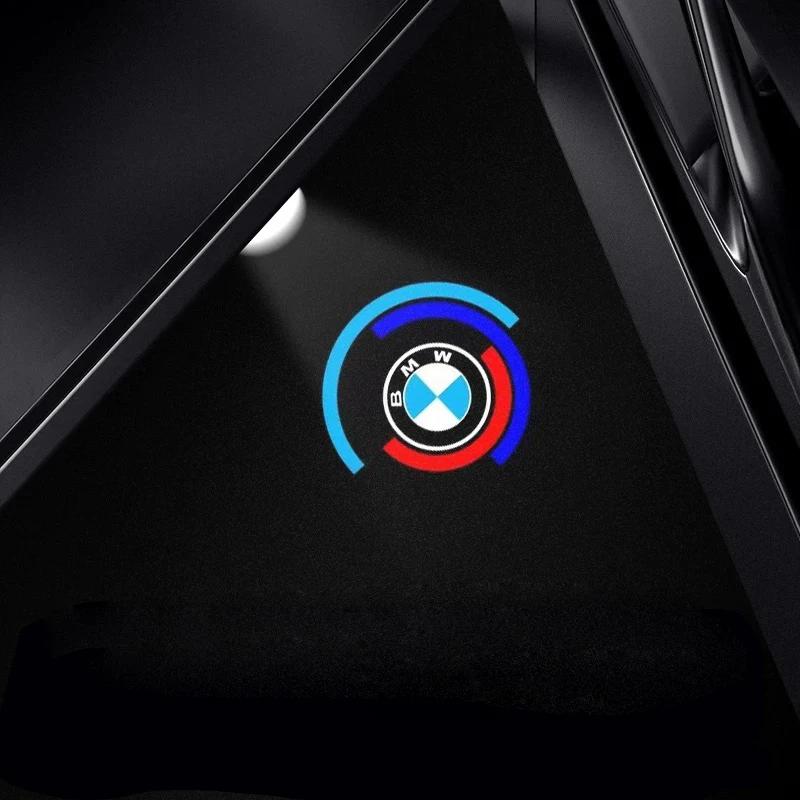 For BMW M 2pcs For BMW Welcome Light Car Door Logo Projector Lamps E90 E91 F20 E92 E93 E60 E61 F10 F07 E63 E64 F12 F13 F30 E87 F20