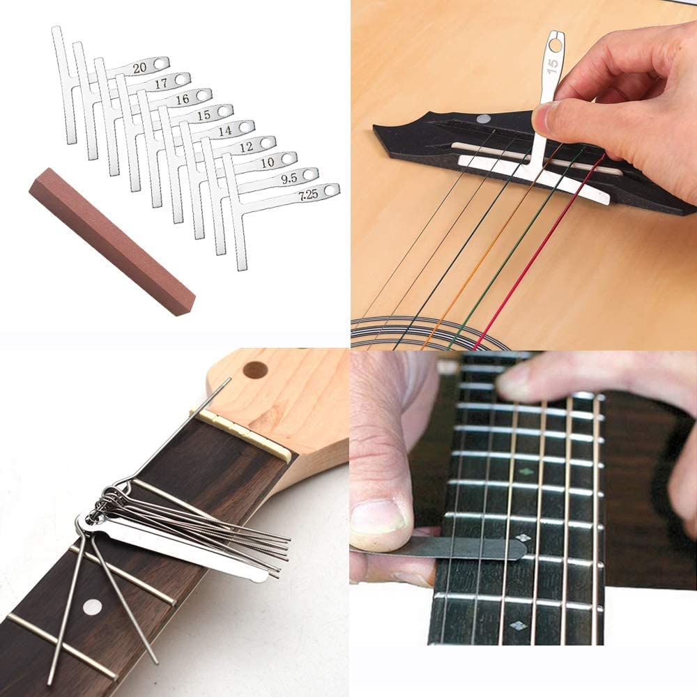 YWHWLX Guitar Maintenance Repair Guitar Repair Guitar Cleaning Care Tool Set for Acoustic Electric Perfect Gift for Music and String Instrument Lovers