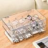 5 Compartments Glasses Storage Design Dustproof Eyewear Small Items Organizer Sunglasses Box Transparent Desktop Storage Box