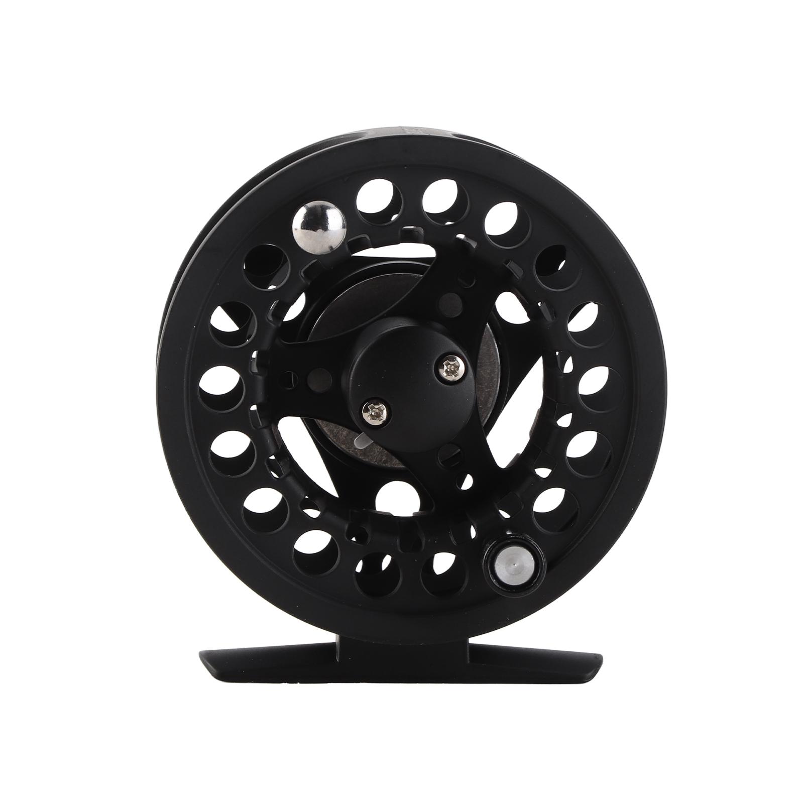 Fly Reel Rustproof Full Metal Aluminum Alloy Disc Drag System Disassembly Design Fishing Fly Reel nero