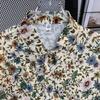 Cuban Collar Thai Beach Floral Shirt Short Sleeve Summer Ice Silk Southeast Asian Clothing Island Vacation Men's Beach Outfit