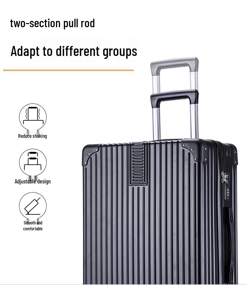 20" ABS Universal Wheel Zipper Suitcase with Combination Lock - 4-Piece Carry-on Set